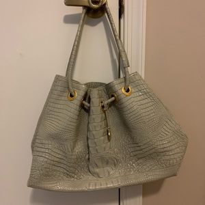 Brahmin-crocodile leather bag